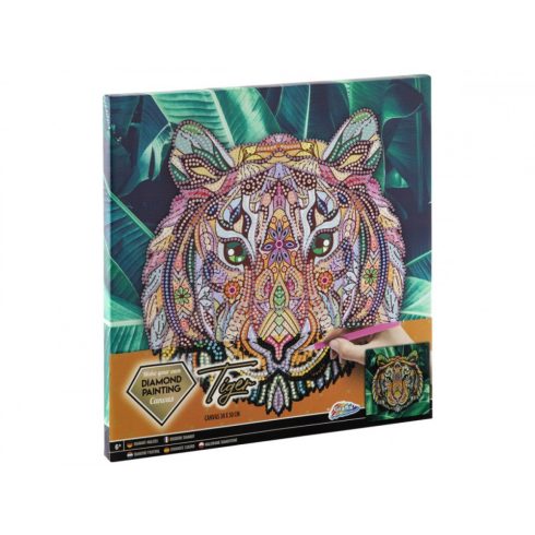 Készíts gyémántszemes vászonképet tigris