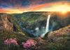 Háifoss Waterfall, Iceland - puzzle 2000 db-os Trefl