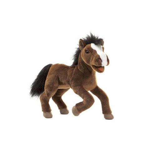 Kesztyű bábok - Plüss kesztyűbáb ló barna