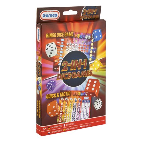 2-in-1 Dice Games - Kockajáték készlet - Bingo és Tatika meg gyorsaság
