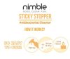 Sticky Stopper ragacs eltávolító antibakteriális tisztítószer növényi eredetű Nimble 500ml