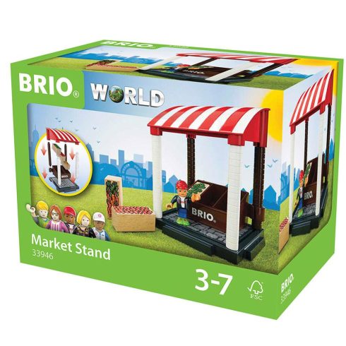 Járművek - Vonatok - Brio - Piac stand szett 33946