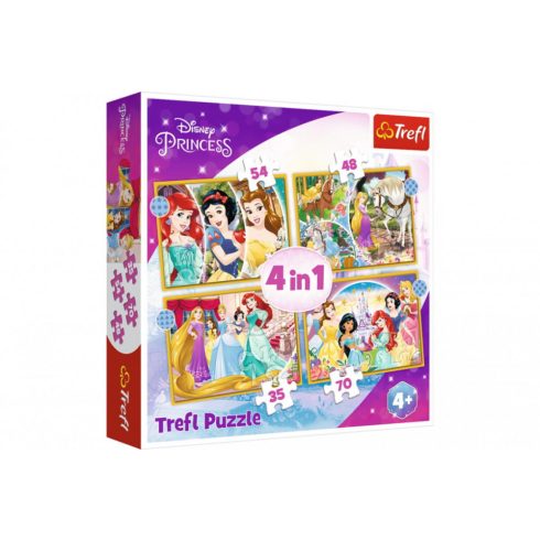 Disney hercegnők 4in1 Puzzle Trefl