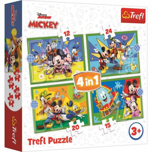 Mickey egér és barátai -  4in1 Puzzle Trefl