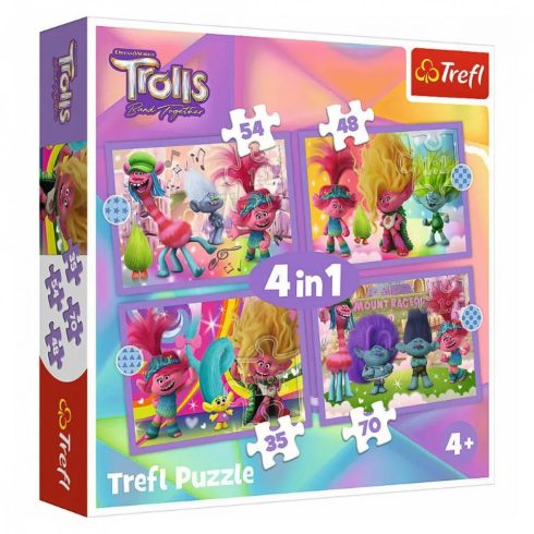 Universal Trolls 3 4in1 Puzzle