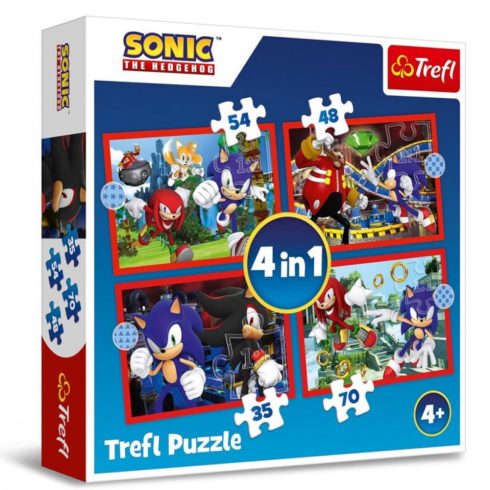 Sega Sonic a sündisznó 4 az 1-ben puzzle