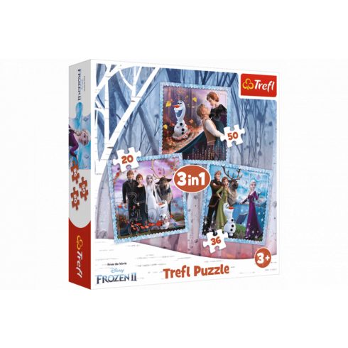 Frozen II 3in1 Puzzle Trefl