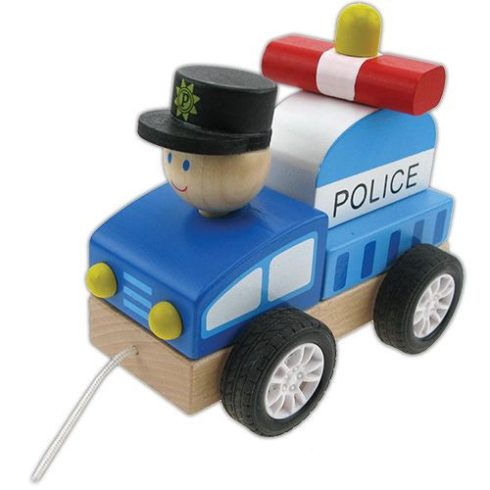 Fa járékok - Húzogatós rendőrautó