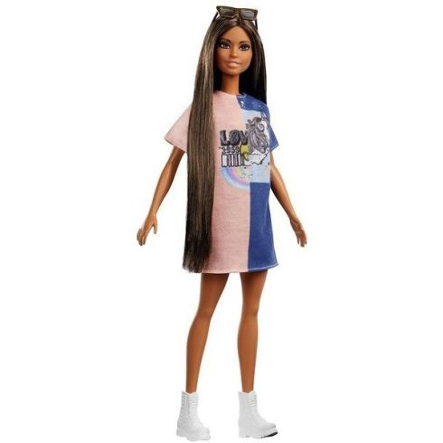 Barbie Fashionistas Barátnők - Unikornisos mintájú ruhában - Mattel