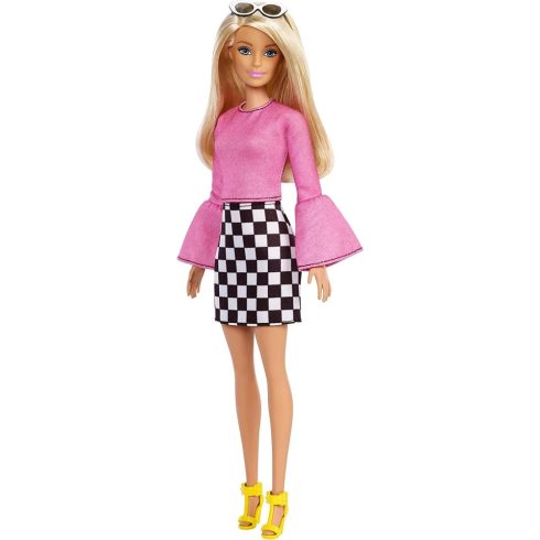 Barbie Fashionistas Barátnők - Kockás szoknyában szőke hajjal - Mattel