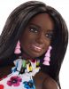 Barbie Fashionistas Barátnők - Színesbőrű baba virágos ruhában - Mattel