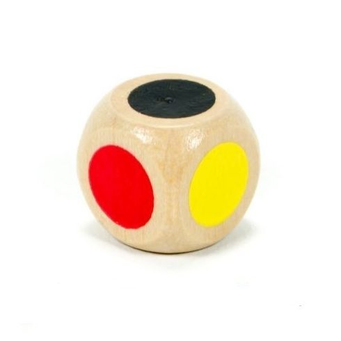 Kiegészítők társasjátékokhoz - Fa szín dobókocka 1,5 cm