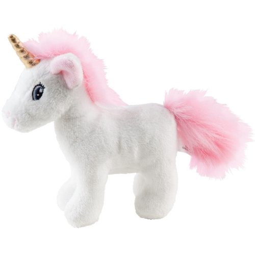 Plüss Pónik - My little Pony - Én kicsi Pónim - Plüss Unikornis álló fehér-rózsaszín 16cm