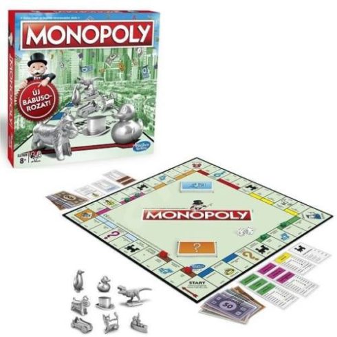 Családi Társasjátékok - Stratégiai - Hasbro Monopoly Classic Társasjáték, Új bábusorozattal