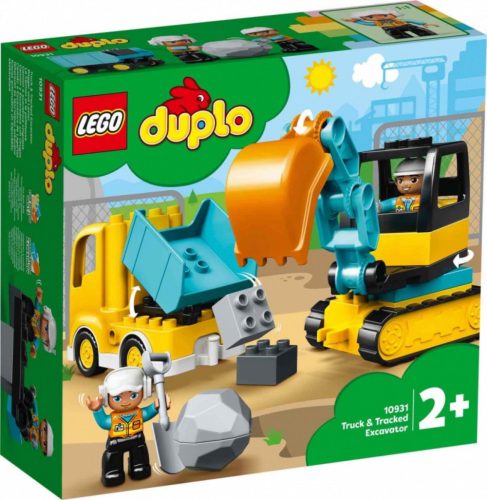 LEGO DUPLO Town 10931 Teherautó és lánctalpas exkavátor