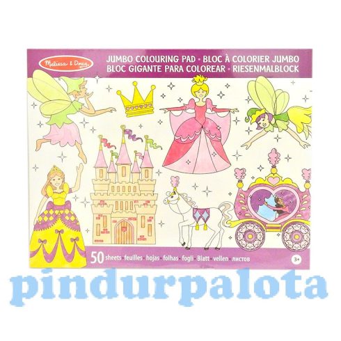 Rajzkészség fejlesztő játékok - Jumbo színező hercegnős, Melissa & Doug