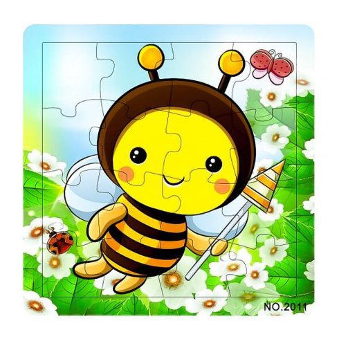 Puzzle kirakók - Puzzle 16 darabos méhecske