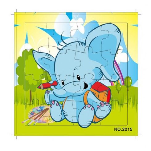 Fa Puzzle- 16 db-os (elefánt)
