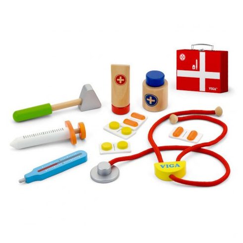 Orvosos játékok - Orvosi táska fából