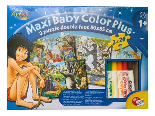 Dzsungel könyve Baby puzzle 2x20 db Crayola Baby filcekkel