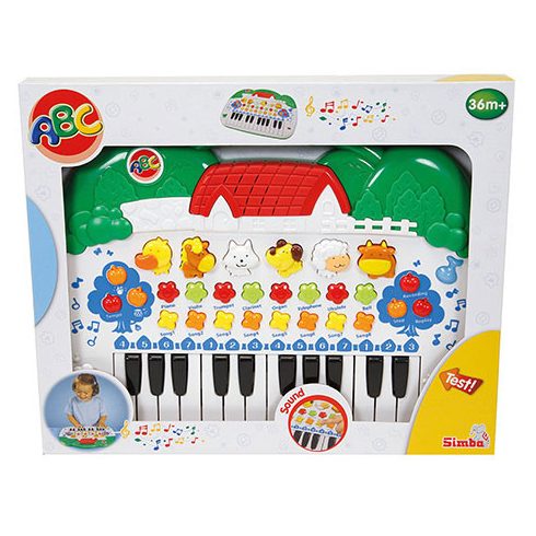 Zenélő bébijátékok - Ajándékok babáknak - Simba ABC Pianino Állatos