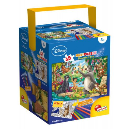 Gyerek Puzzle - Kirakósok - Dzsungel könyve puzzle 48db+filctollak