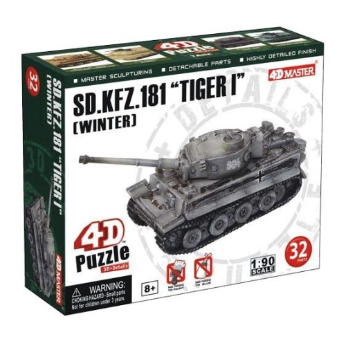 Junior puzzle - 4D Puzzle Tigris tank téli