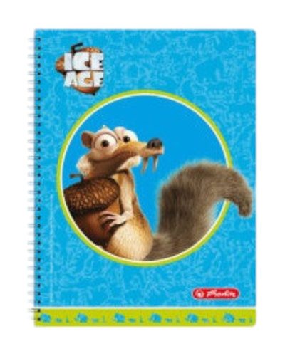 Írószerek-iskolaszerek - Füzetek - Herlitz Spirálfüzet A4/70 Ice Age Motkány