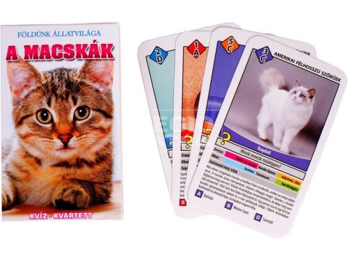 Kártya játékok - Mesekártyák - Memória kártyák - Klasszikus kártyapaklik - Macskák Kártyajáték