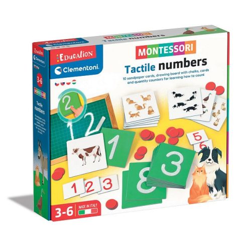 Montessori Tapintható számok fejlesztő játék - Clementoni