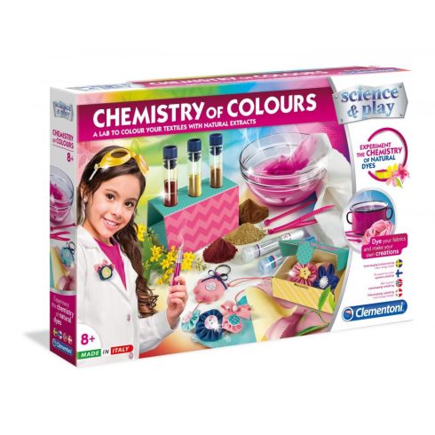 Oktató fejlesztő játékok - Science & Play Színek kémiája Tudományos játék lányoknak Clementoni