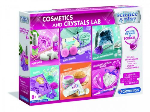 Kozmetikai és kristály labor - Tudományos készlet Lányos játék - Clementoni
