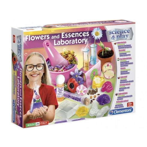Oktató fejlesztő játékok - Science & Play Virágok és illatok tudományos készlet lányoknak Clementoni