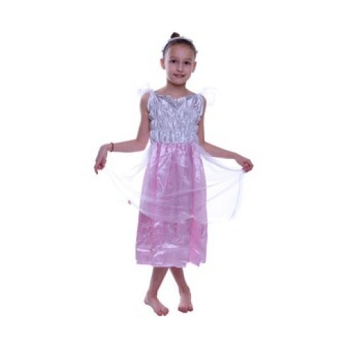 Jelmezek - Tündér jelmez rózsaszín-fehér, 7-8 éves gyerekeknek