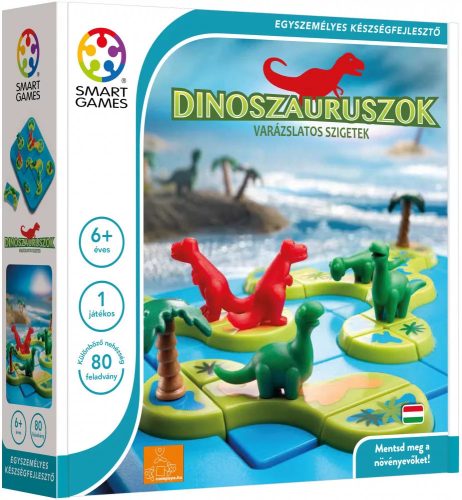 Logikus gondolkodás fejlesztő játékok - Dinoszauruszok - A varázslatos sziget - Logikai Játék