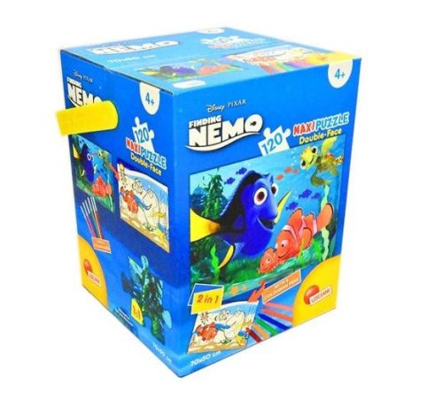 Gyerek Puzzle - Kirakósok - Nemo nyomában maxi puzzle 120 darabos filctollal