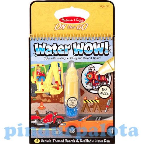 Rajzkészség fejlesztő játékok - Melissa & Doug Kreatív játék, Rajzolás vízzel, járművek
