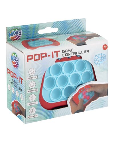 Pop-it Game Controller - ügyességi megfigyelő játék kék piros