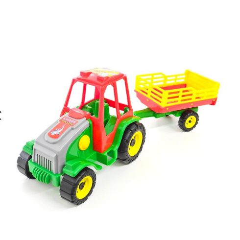 Műanyag járművek - Traktor utánfutóval