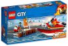 LEGO City - 60213 Lego Tűz a dokknál hajó