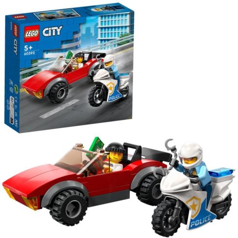 LEGO City 60392 Rendőrségi motor és autó