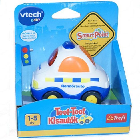 Fejlesztő játék kisbabáknak - Toot-Toot kisautók rendőr autó magyarul beszélő baba játék V-TECH