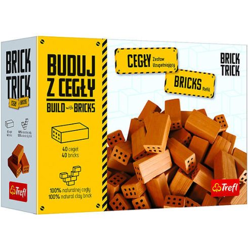Brick Trick bővítő téglából építünk - 40 db nagy tégla Trefl