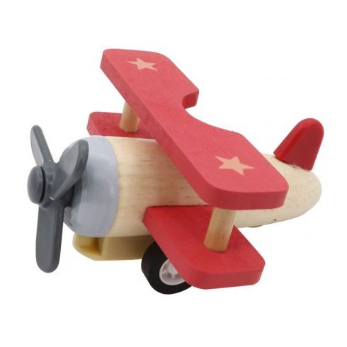 Lendkerekes mini repülő piros színben