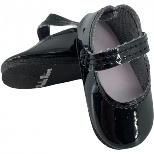 Paola Reina játékbaba cipő 32 cm babához - Fekete pántos