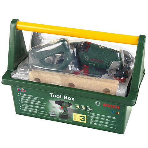 Szerelős játékok gyerekeknek - Bosch szerszámosláda csavarbehajtóval - Klein Toys