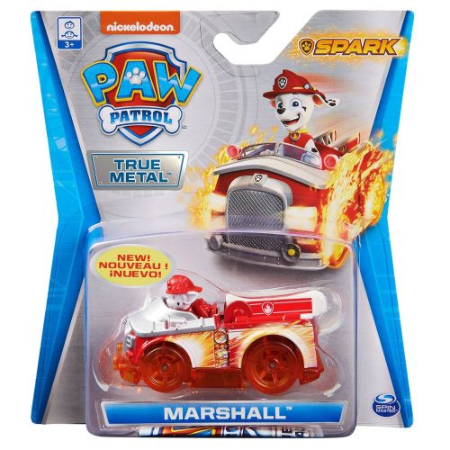 Paw Patrol True Metal Spark Marshall figura járművel