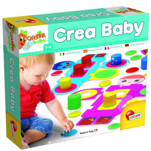 Logikus gondolkodás fejlesztő játékok - Logikai játékok - Crea Baby - Színes formák játéka