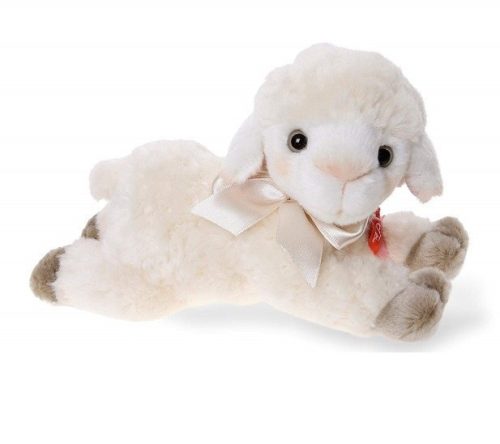 Plüssállatok - Plüss bárány fekvő fehér