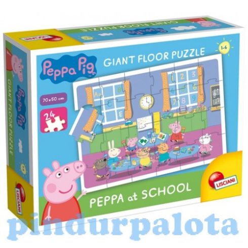 Gyerek Puzzle - Kirakósok - Peppa az iskolában parkettpuzzle Lisciani